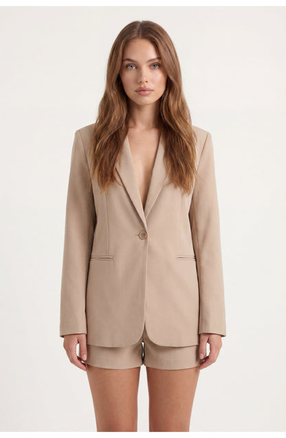 Women's Blazer Co-ord Set | Single-Button Blazer | Tailored Shorts