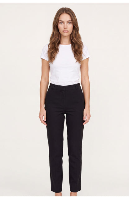Women's Slim Trousers | High Waist | Ankle Length