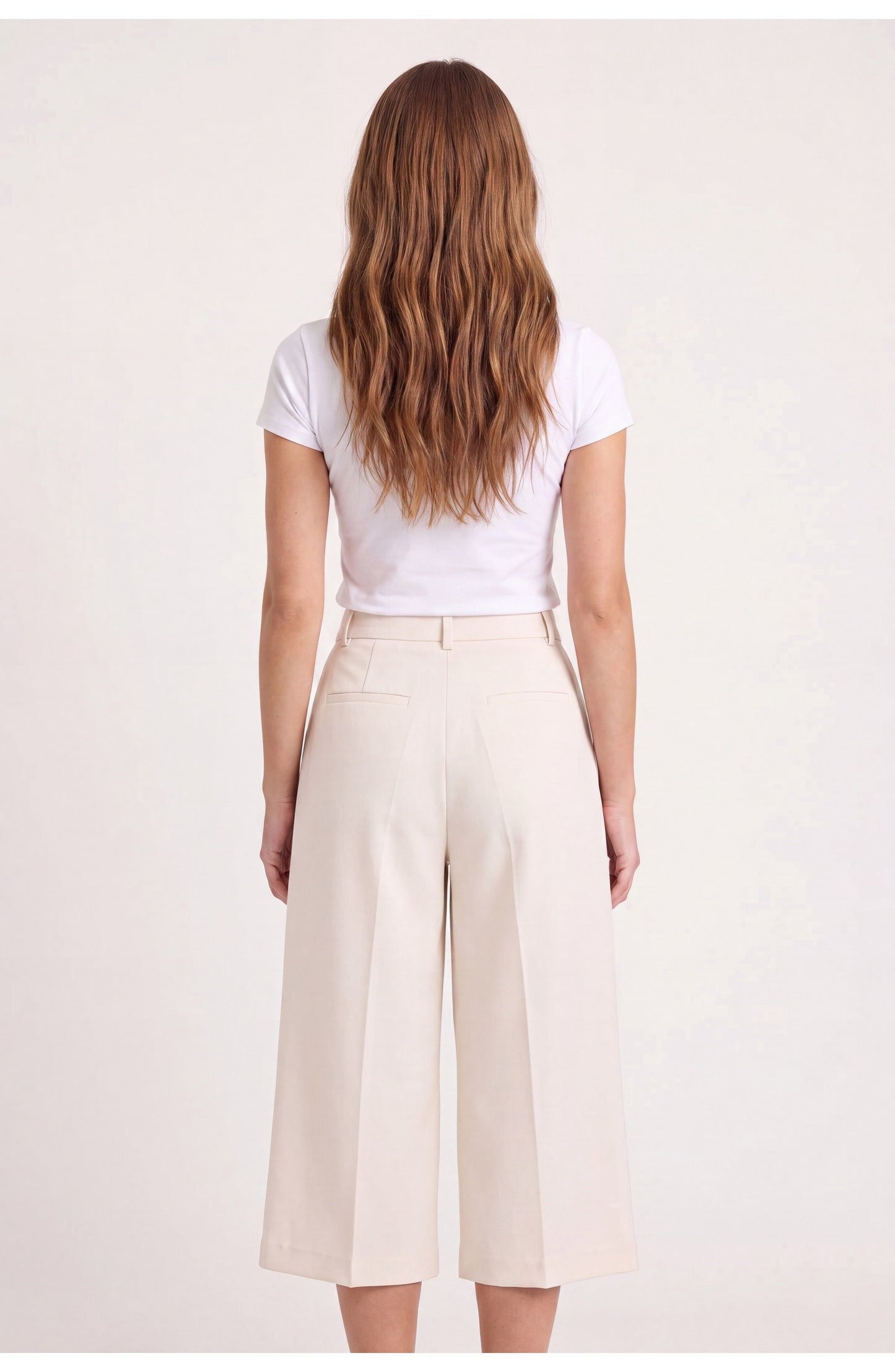 Women's Pleated Culottes | High Waist | Cropped Length