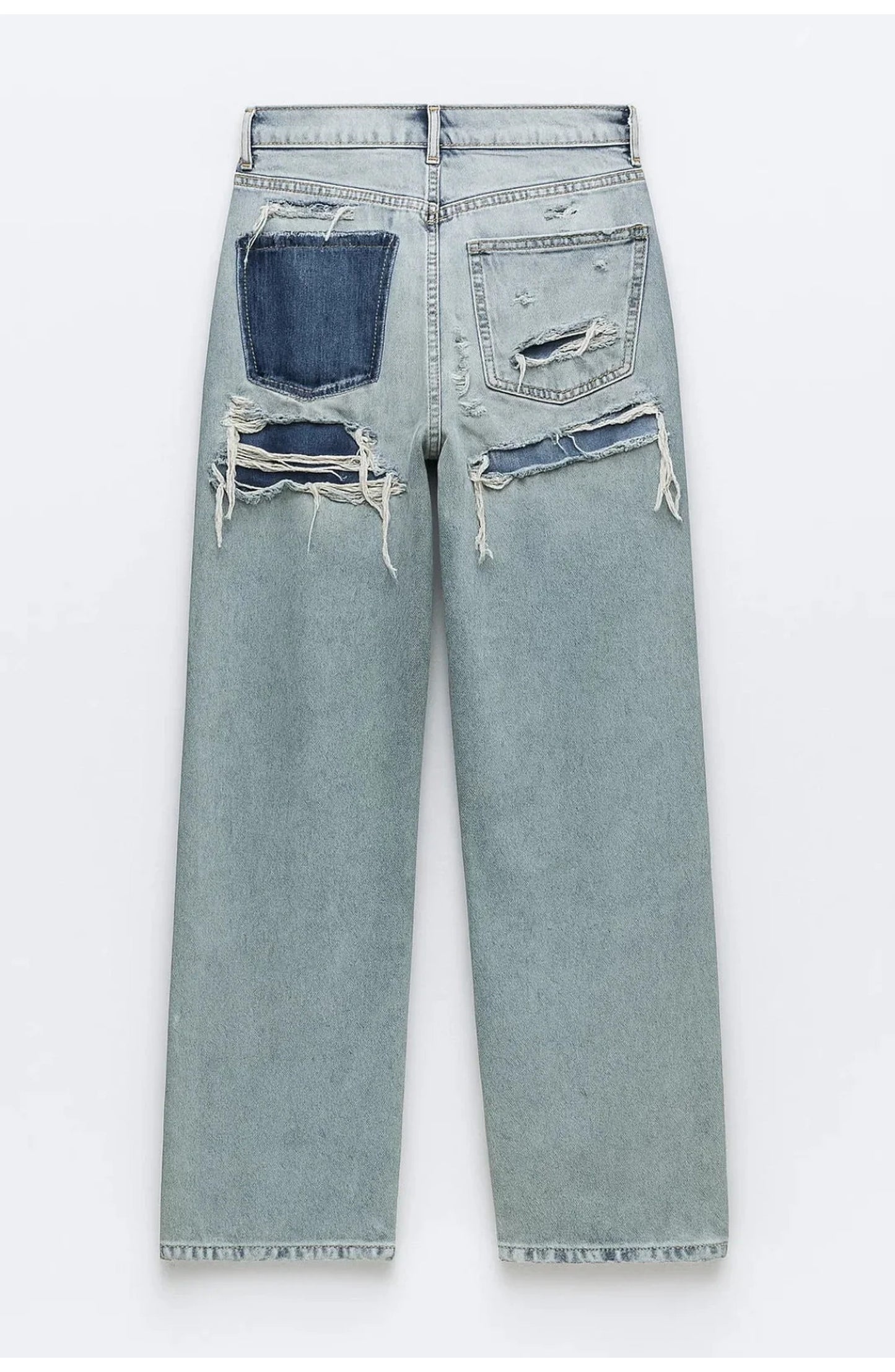 Women's High-Waist Straight-Leg Jeans | Light Blue Wash | Five-Pocket Cut