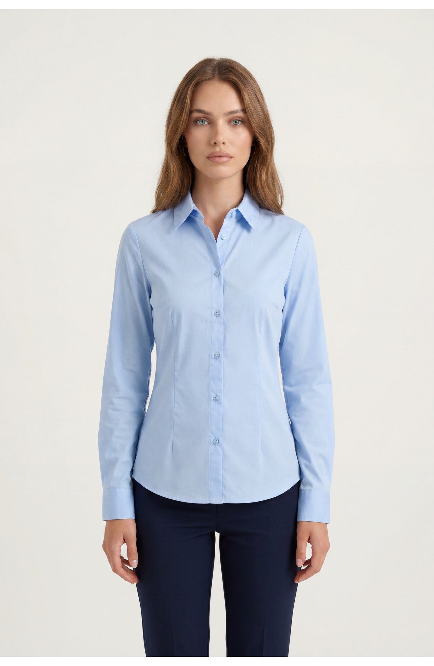 Women's Classic Shirt | Point Collar | Button Front