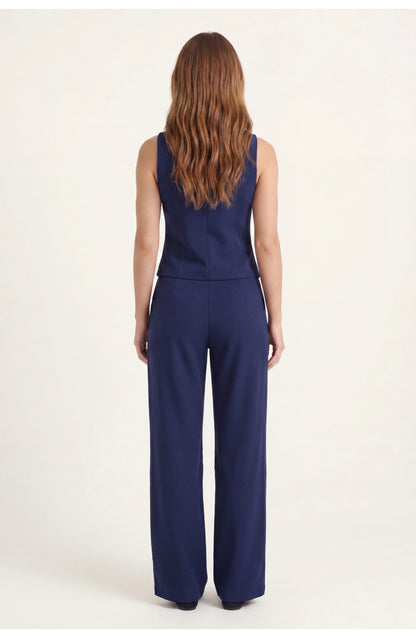 Women's Vest Co-ord Set | Tailored Waistcoat | Wide-Leg Trousers