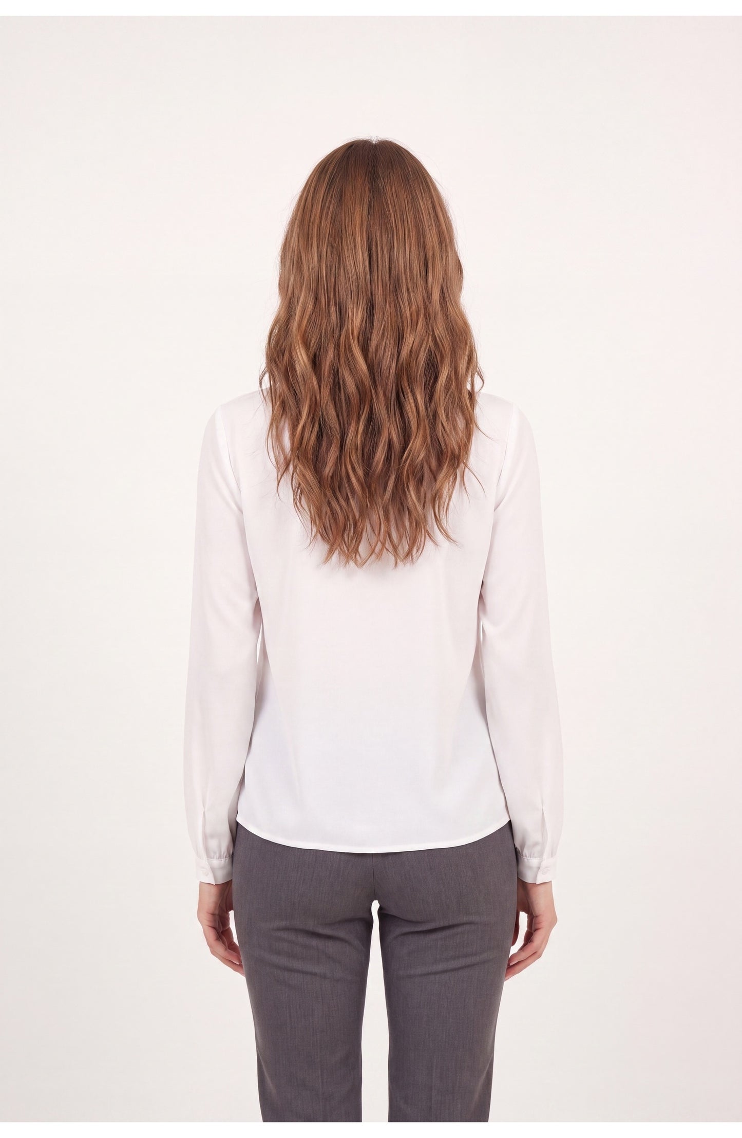Women's Ruffle Blouse | High Neck | Long Sleeves