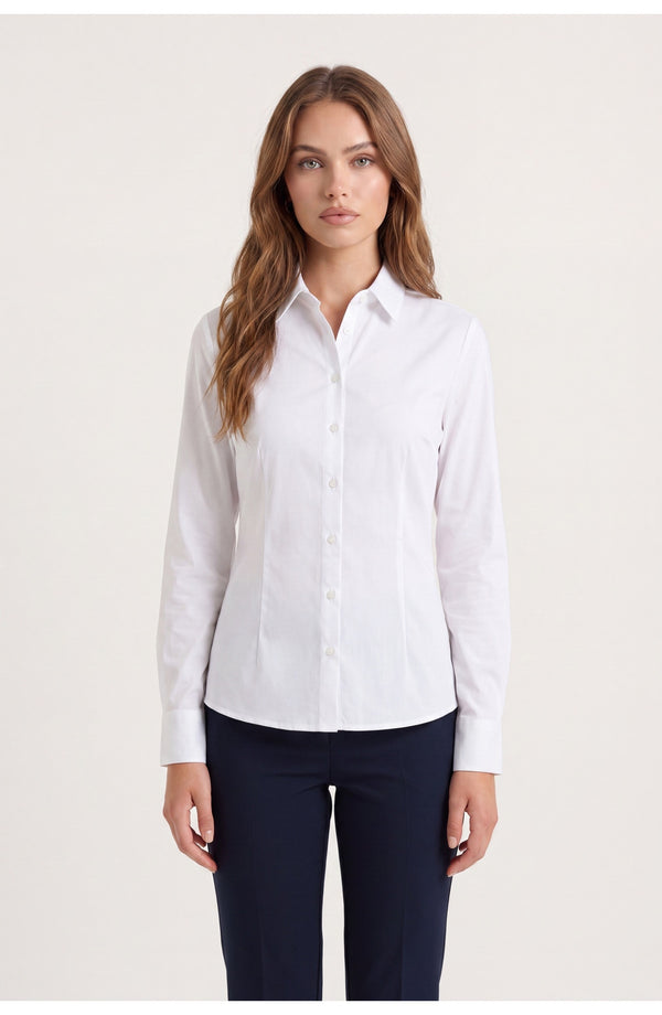 Women's Classic Shirt | Point Collar | Button Front